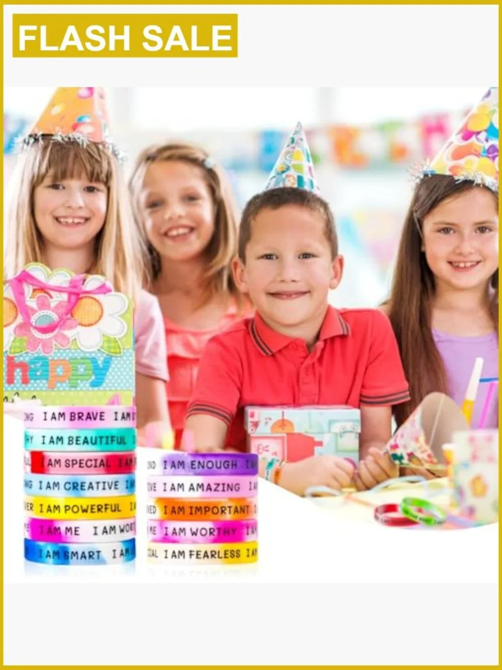 20 Inspirational Wristbands Rubber Bracelets Motivational for Kids Students